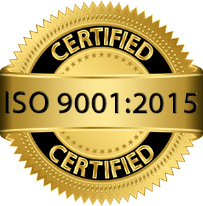 Committed to quality represented by ISO 9001:2015 certification